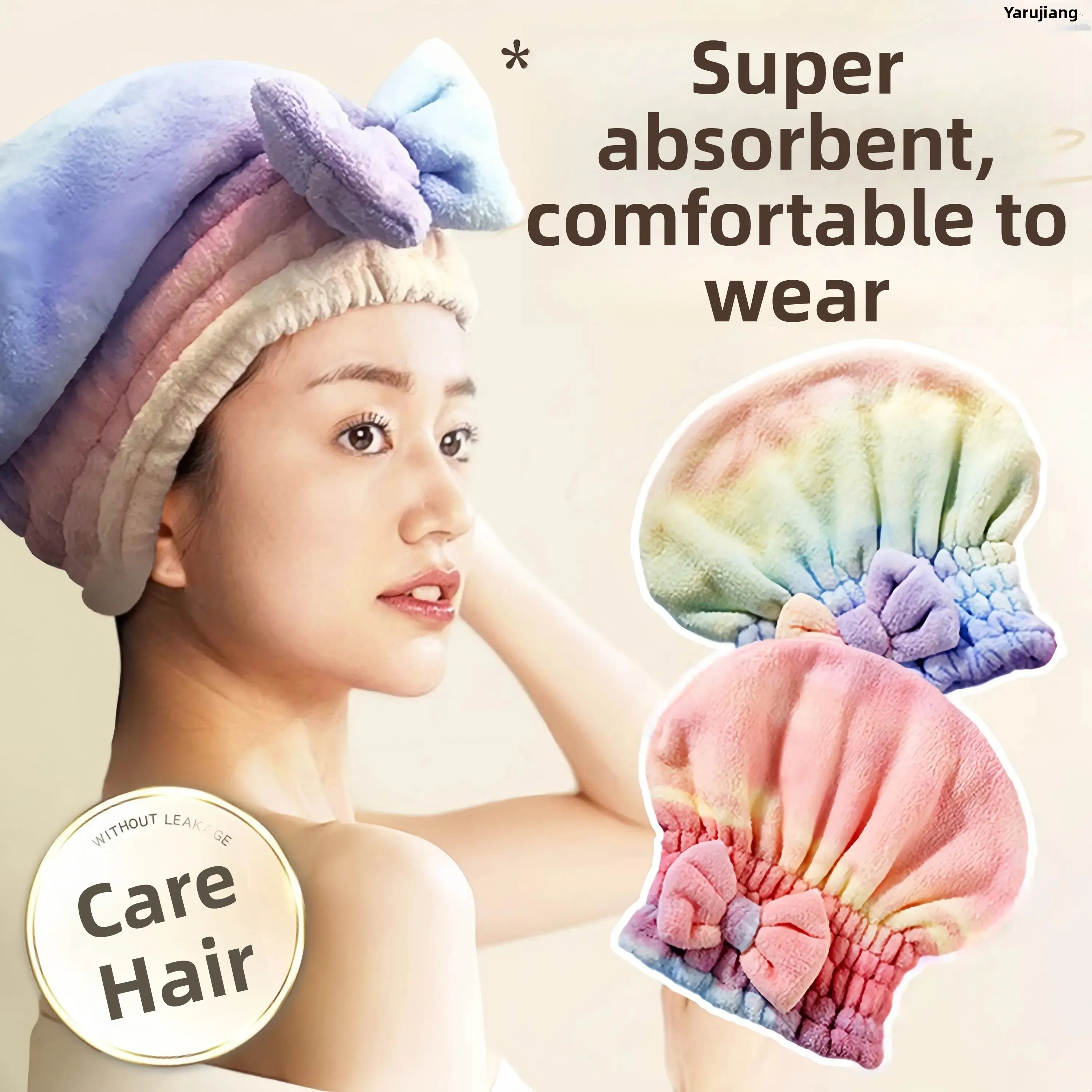 Korean Style Thickened Absorbent Hair Drying Cap Women's No Blow Dry Towel Bath Cap Quick Drying Long Hair Care Tool
Korean Style Thickened Absorbent Hair Drying Cap Women's No Blow Dry Towel Bath Cap Quick Drying Long Hair Care Tool