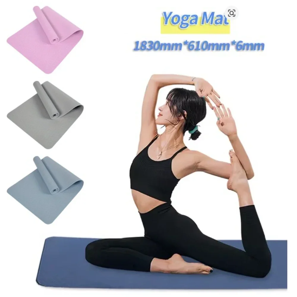 TPE Yoga Mat Pilates Fitness Mat Double-Sided Non-Slip 4D Rebound Cushioning 183x61cm Home Gym Floor Exercise Mat
TPE Yoga Mat Pilates Fitness Mat Double-Sided Non-Slip 4D Rebound Cushioning 183x61cm Home Gym Floor Exercise Mat