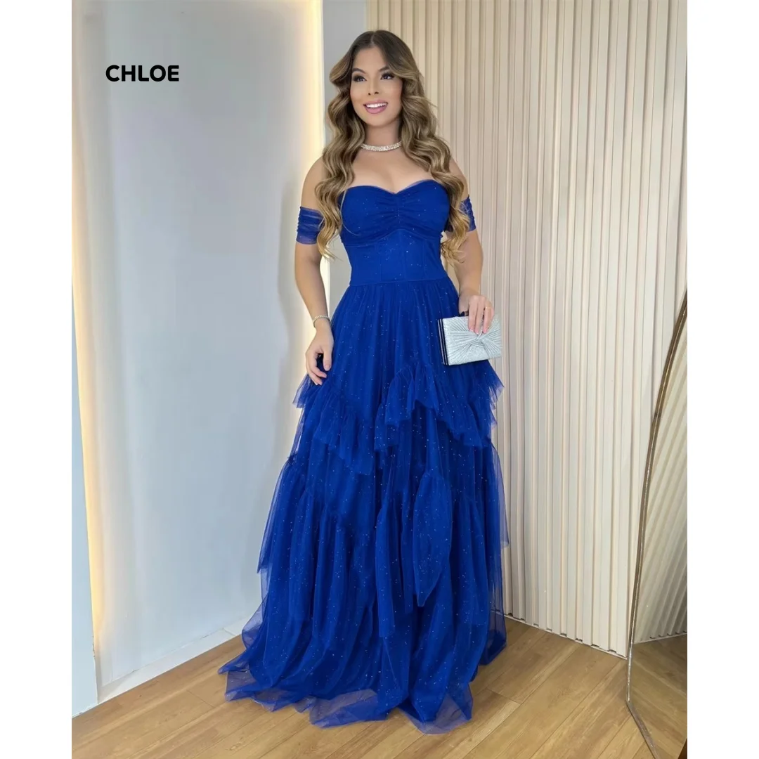 Customized Luxurious Evening Dresses for Special Occasions Line A Short Sleeves Prom Dress Blue Elegant Dress Luxury Multi-layer
Customized Luxurious Evening Dresses for Special Occasions Line A Short Sleeves Prom Dress Blue Elegant Dress Luxury Multi-layer