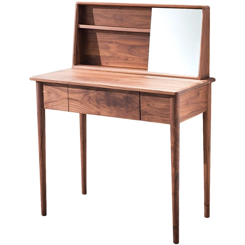 New Chinese-style small apartment solid wood tall makeup table storage integrated makeup mirror table
New Chinese-style small apartment solid wood tall makeup table storage integrated makeup mirror table