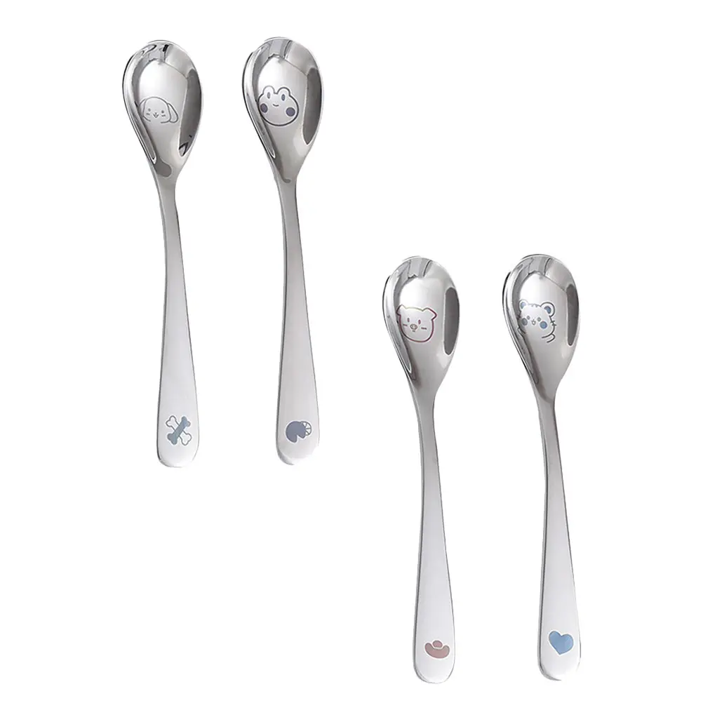 4pcs Baby Spoon Cartoon Pattern Kids Eating Tableware Stainless Steel 304 Safe Rounded Edge Convenient Cleaning Baby Feeding
4pcs Baby Spoon Cartoon Pattern Kids Eating Tableware Stainless Steel 304 Safe Rounded Edge Convenient Cleaning Baby Feeding