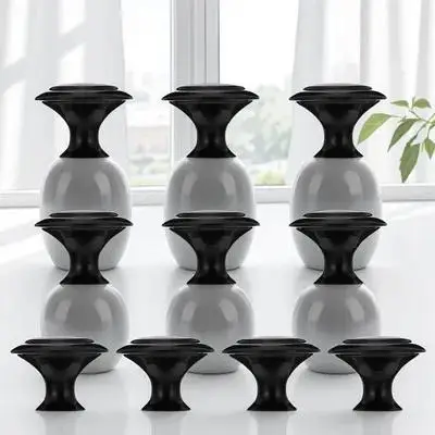 10 Pcs Black Small Handles Metal Cabinet Pulls Furniture Door Knobs Durable Corrosion Resistant Easy Installation Round Shape
10 Pcs Black Small Handles Metal Cabinet Pulls Furniture Door Knobs Durable Corrosion Resistant Easy Installation Round Shape