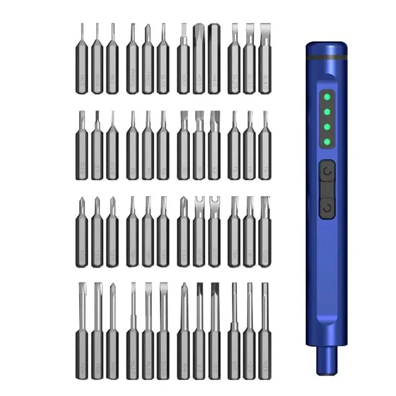 AB47-ES480 LED Electric Screwdriver With 48Pcs A2 Alloy Steel Bits For Computer And Phone Disassembly Repair Tools Kit
AB47-ES480 LED Electric Screwdriver With 48Pcs A2 Alloy Steel Bits For Computer And Phone Disassembly Repair Tools Kit
