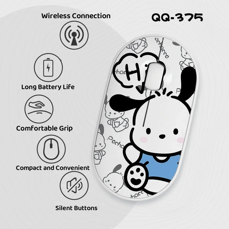 Pochacco Theme Mouse Cartoon Anime Wireless Bluetooth Mouse Long Battery Life Silent Mouse for MacBook Laptop Tablet Office
Pochacco Theme Mouse Cartoon Anime Wireless Bluetooth Mouse Long Battery Life Silent Mouse for MacBook Laptop Tablet Office