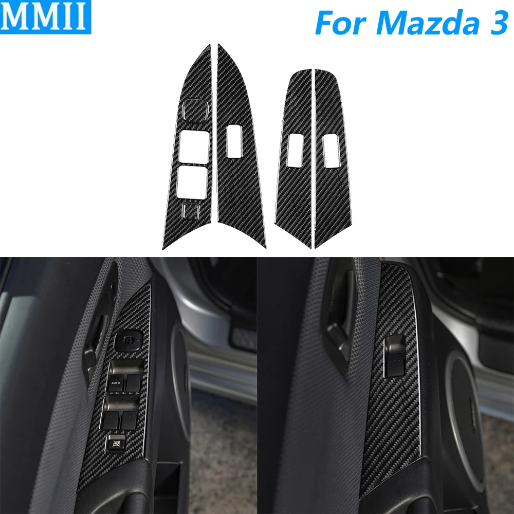 For Mazda 3 2004-2009 Carbon Fiber Door Window Lift Switch Button Control Panel Cover Trim Car Accessories Decoration Sticker
For Mazda 3 2004-2009 Carbon Fiber Door Window Lift Switch Button Control Panel Cover Trim Car Accessories Decoration Sticker