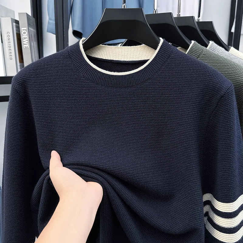 Men's Crew Neck Sweater Autumn and Winter New Casual Versatile Men's Long Sleeve Fake Two-Piece Knit Top
Men's Crew Neck Sweater Autumn and Winter New Casual Versatile Men's Long Sleeve Fake Two-Piece Knit Top