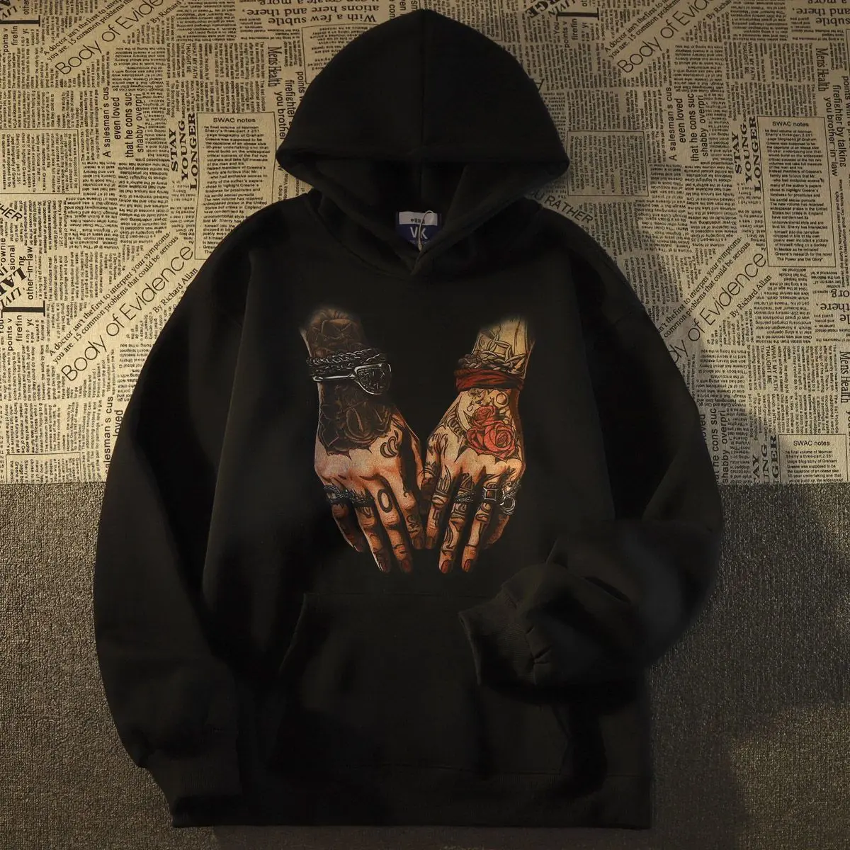 New High-quality Trend Retro Art Finger Print Hoodie Autumn and Winter Warm and Windproof Men's and Women's Long Sleeves
New High-quality Trend Retro Art Finger Print Hoodie Autumn and Winter Warm and Windproof Men's and Women's Long Sleeves