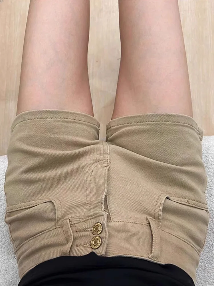 High Waist Elastic Denim Shorts Women's plus Size Khaki Straight Leg Retro American Style Hot Pants Casual Wide Leg Jeans
High Waist Elastic Denim Shorts Women's plus Size Khaki Straight Leg Retro American Style Hot Pants Casual Wide Leg Jeans