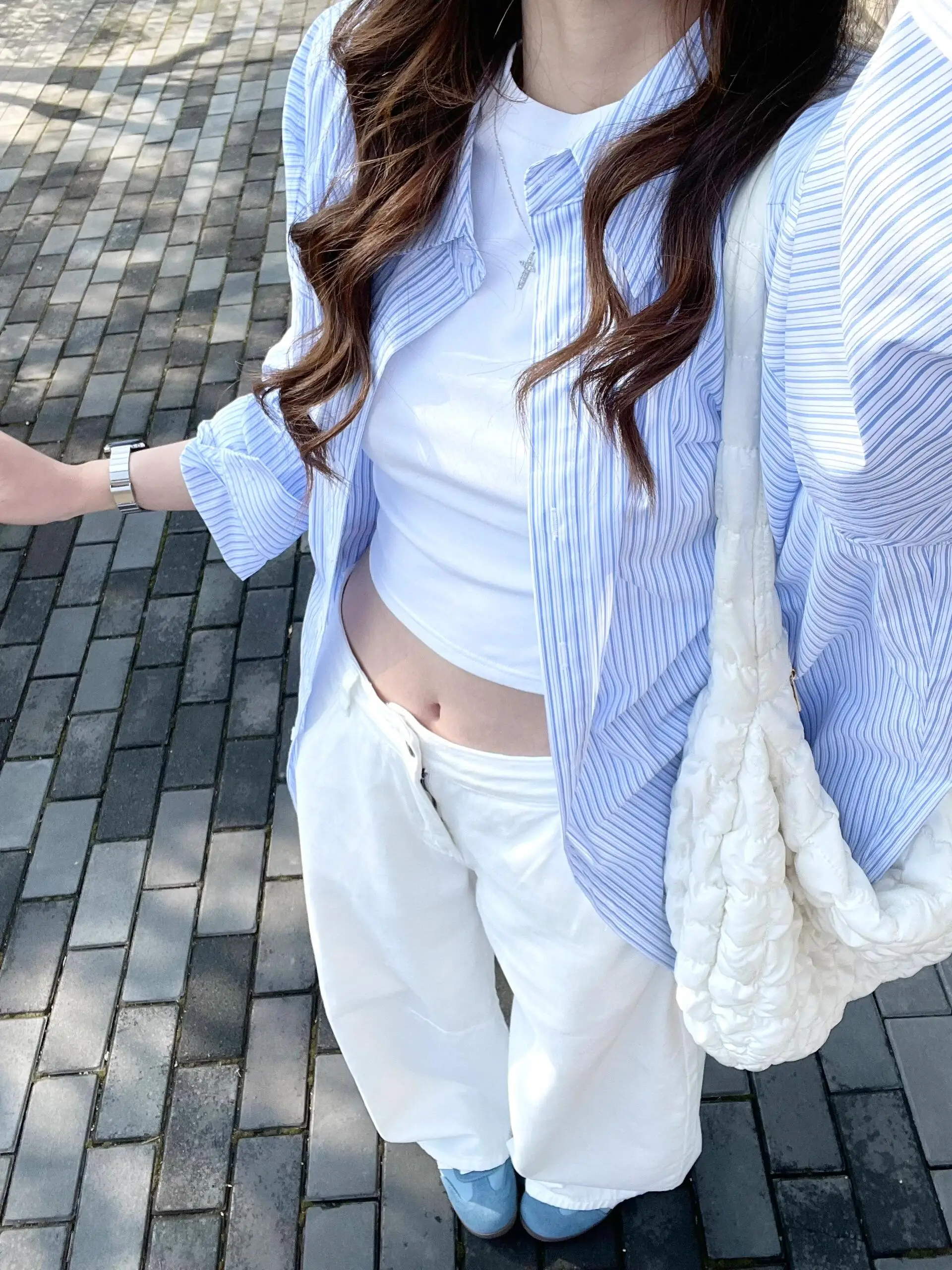 Blue Striped Shirt Jacket Women's Spring 2026 New Design Loose Korean Style Chic Top Casual Long Sleeve Button up Blouse
Blue Striped Shirt Jacket Women's Spring 2026 New Design Loose Korean Style Chic Top Casual Long Sleeve Button up Blouse