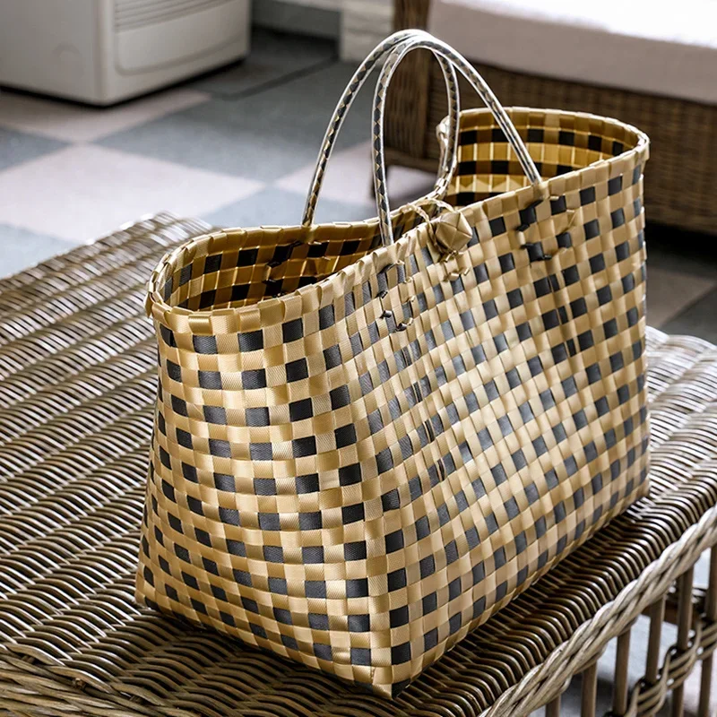 Woven Storage Basket, Retro Plastic Organizer,Hand-Woven Large Capacity Bin, Home and Office Basket, Versatile Storage Solution.
Woven Storage Basket, Retro Plastic Organizer,Hand-Woven Large Capacity Bin, Home and Office Basket, Versatile Storage Solution.