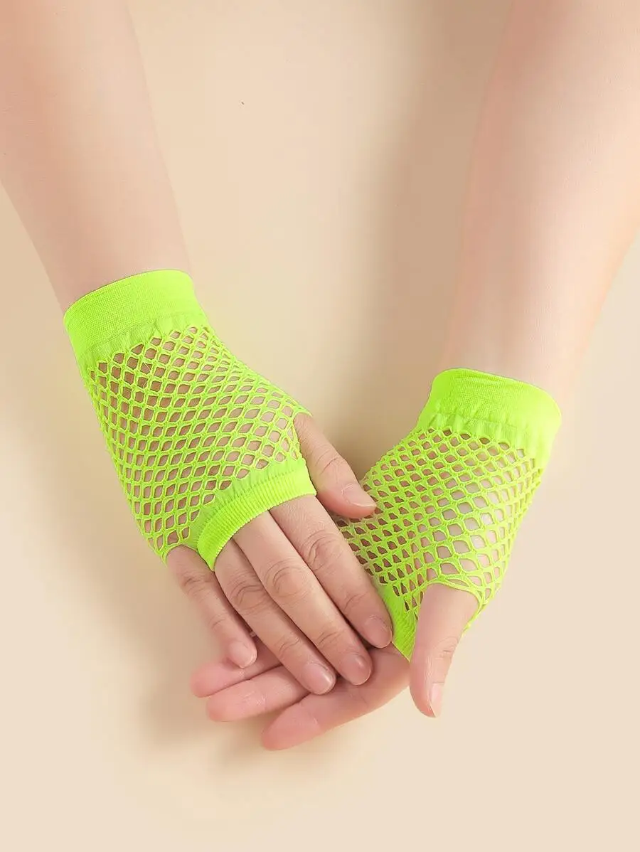 Neon Green Fishnet Fingerless Gloves For Festival Dance And Night Out Wear
Neon Green Fishnet Fingerless Gloves For Festival Dance And Night Out Wear