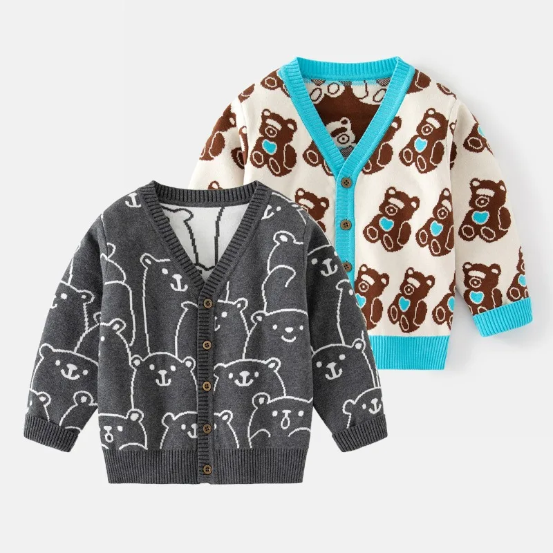 HoneyCherry New Spring Kids' Cardigan, Cute Cartoon Single-Breasted Sweater for Boys Baby Boy Sweater
HoneyCherry New Spring Kids' Cardigan, Cute Cartoon Single-Breasted Sweater for Boys Baby Boy Sweater