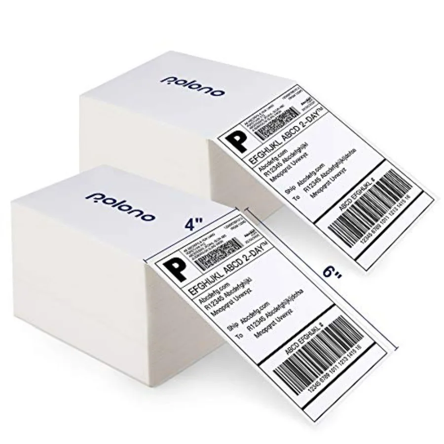 Genuine 4" x 6" Direct Thermal Shipping Label, Thermal Label Pack of , Perforated Fanfold Labels Compatible with PL80E, PL70E,
Genuine 4" x 6" Direct Thermal Shipping Label, Thermal Label Pack of , Perforated Fanfold Labels Compatible with PL80E, PL70E,