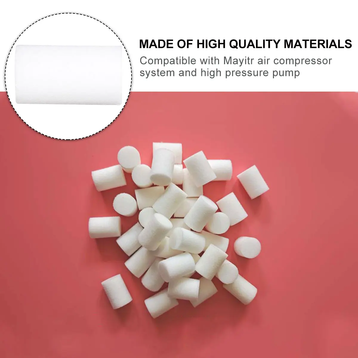 50pcs Filter Sponge Pump Prefilter High Density Cotton Pad Air Compressor Part Compatible with Mayitr System Durable for Garden
50pcs Filter Sponge Pump Prefilter High Density Cotton Pad Air Compressor Part Compatible with Mayitr System Durable for Garden
