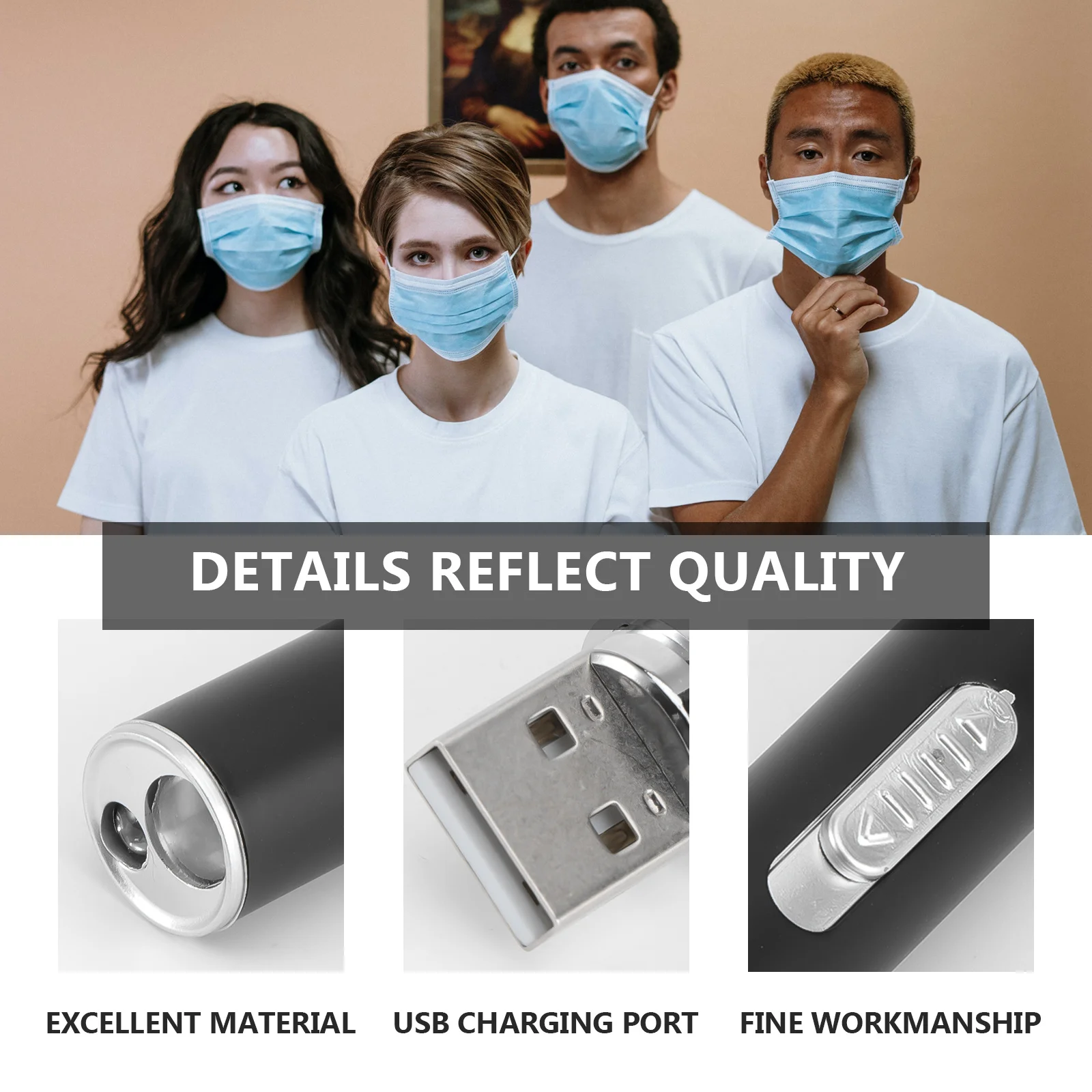 Pen Flashlight USB Rechargeable LED Stainless Steel Compact Strong for Paramedics First
Pen Flashlight USB Rechargeable LED Stainless Steel Compact Strong for Paramedics First