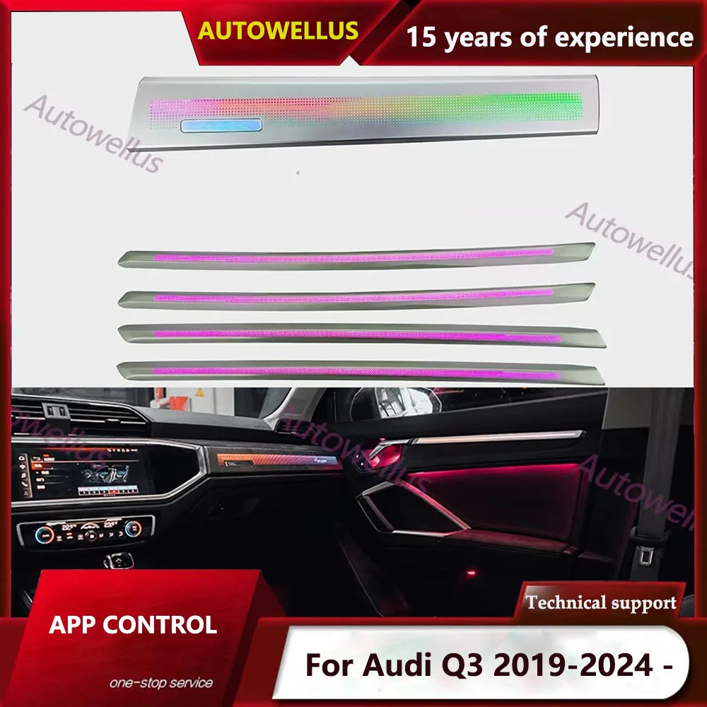 Stylish LED Ambient Light Dashboard Panel for Audi Q3 2019-2024 - Premium Interior Accessory Symphony Door Panel Lighting
Stylish LED Ambient Light Dashboard Panel for Audi Q3 2019-2024 - Premium Interior Accessory Symphony Door Panel Lighting