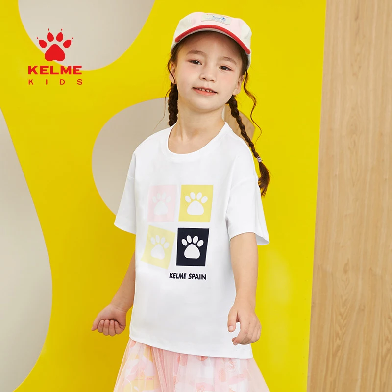 KELME KIDS Children's T-Shirts Boys And Girls 100% Cotton Short-Sleeved New Sports Trend Printing Solid Color T-shirt 5224TX4034
KELME KIDS Children's T-Shirts Boys And Girls 100% Cotton Short-Sleeved New Sports Trend Printing Solid Color T-shirt 5224TX4034