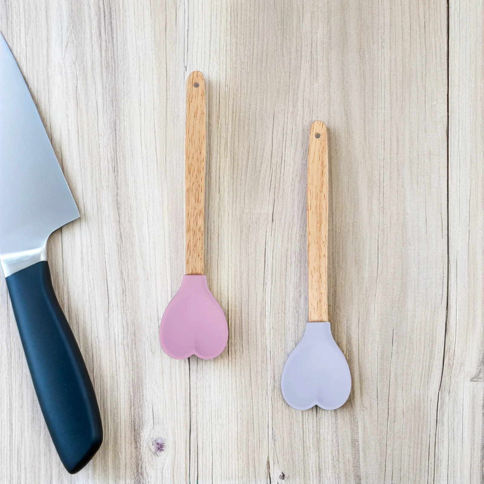 8 Pcs Silicone Stirring Spoon Heart Shape Spoons Shaped Kitchenware Mixing Cook Supply Wood
8 Pcs Silicone Stirring Spoon Heart Shape Spoons Shaped Kitchenware Mixing Cook Supply Wood