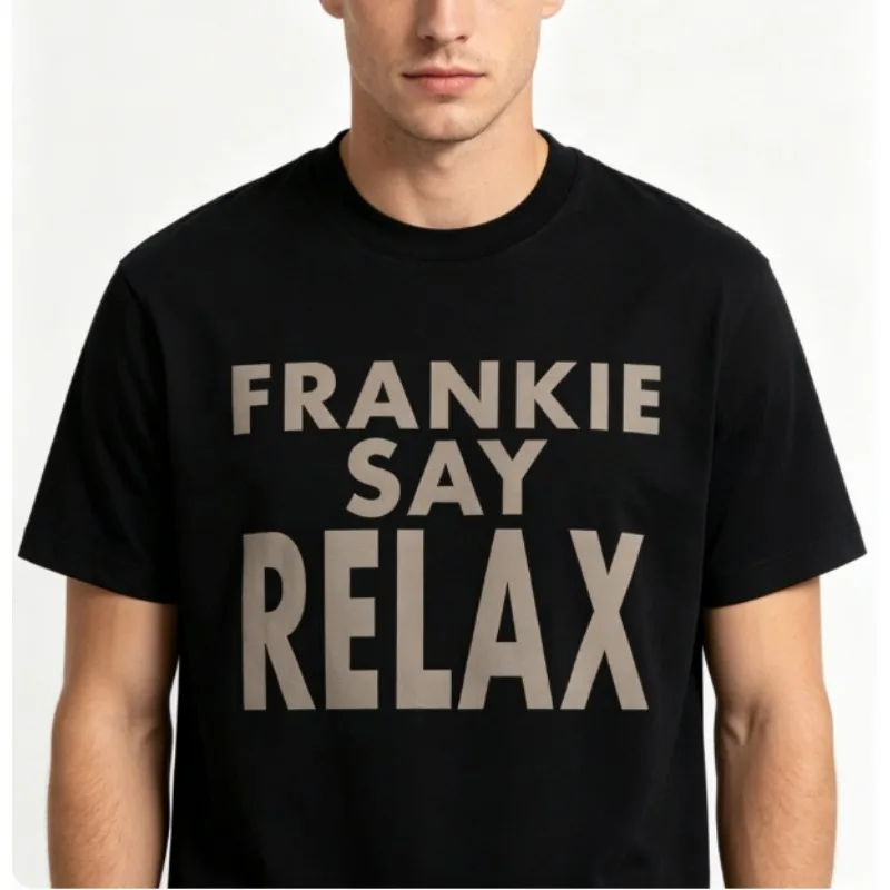 Spring and Summer Men and Women Casual Loose Short Sleeve Frankie Say Relax Letter Printed Cotton T-shirt Trend
Spring and Summer Men and Women Casual Loose Short Sleeve Frankie Say Relax Letter Printed Cotton T-shirt Trend