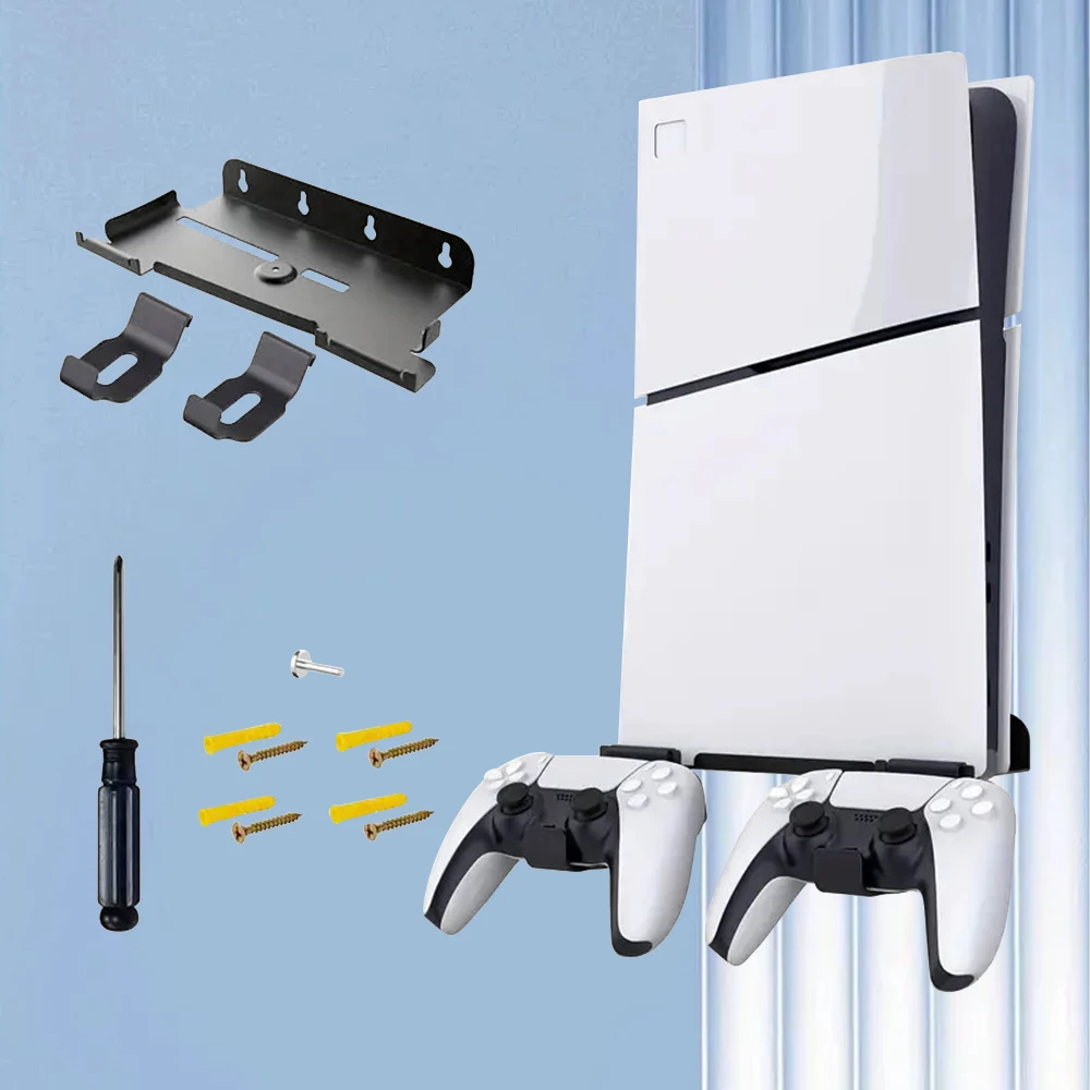 Steel vertical wall bracket kit with screw fixation for PS5/PS5Slim (CD and digital versions)
Steel vertical wall bracket kit with screw fixation for PS5/PS5Slim (CD and digital versions)