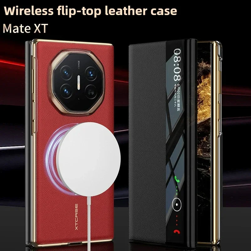 Luxury Ultra Thin Matte Flip Leather Case for Huawei Mate XT Magnetic Wireless Charging Shockproof Protection Cover Accessories
Luxury Ultra Thin Matte Flip Leather Case for Huawei Mate XT Magnetic Wireless Charging Shockproof Protection Cover Accessories