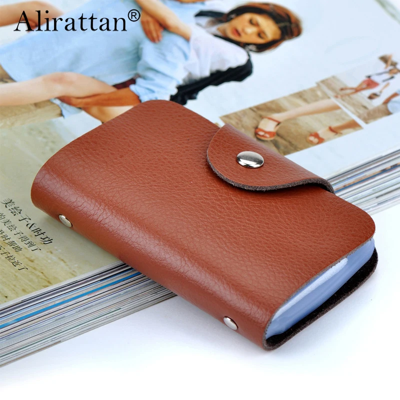 Alirattan 26 Card Holder Bag Simple Solid Color Pocket Case Women Men Credit ID Card Organizer Leather Cardholder Wallet 2023
Alirattan 26 Card Holder Bag Simple Solid Color Pocket Case Women Men Credit ID Card Organizer Leather Cardholder Wallet 2023