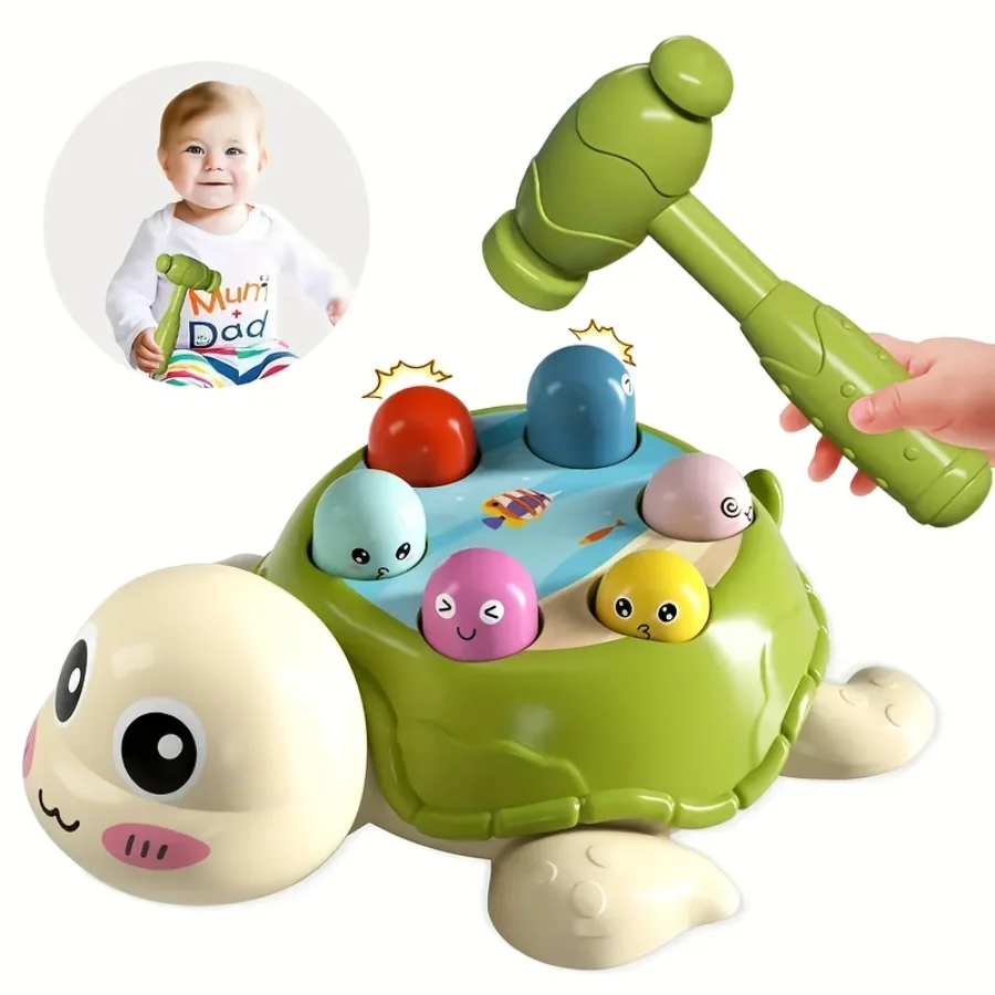 Interactive Turtle Hammer Toy for Toddlers 0-3 Years Educational Colorful Shape Sorting Game Ideal Gift
Interactive Turtle Hammer Toy for Toddlers 0-3 Years Educational Colorful Shape Sorting Game Ideal Gift