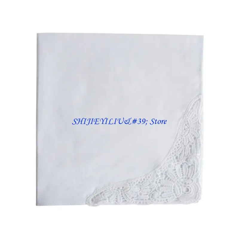 E21F Wedding Handkerchief Flower Cotton Lady Handkerchief for Bridal Wedding
E21F Wedding Handkerchief Flower Cotton Lady Handkerchief for Bridal Wedding