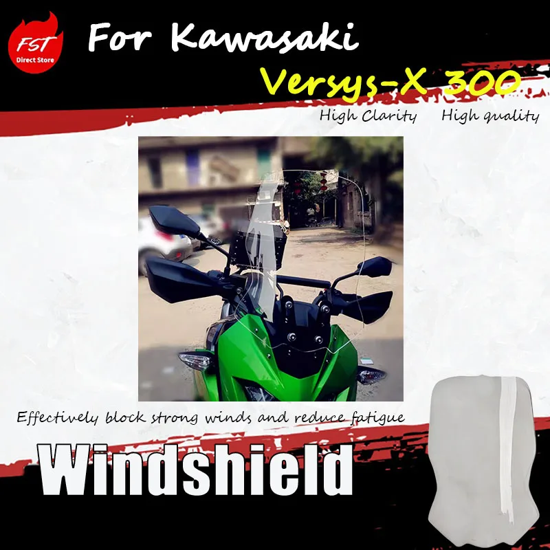 For Kawasaki Versys-X 300 Motorcycle Front Windscreen Accessory Raised Design for Enhanced Riding Experience
For Kawasaki Versys-X 300 Motorcycle Front Windscreen Accessory Raised Design for Enhanced Riding Experience