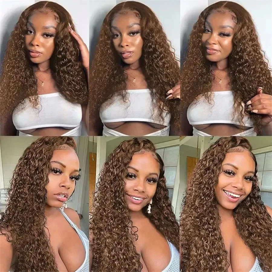 13x4 Deep Wave Lace Frontal Wigs #4 Chocolate Brown 200% Density 36 40 Inch 13x6 HD Lace Front Human Hair Wig For Black Women
13x4 Deep Wave Lace Frontal Wigs #4 Chocolate Brown 200% Density 36 40 Inch 13x6 HD Lace Front Human Hair Wig For Black Women