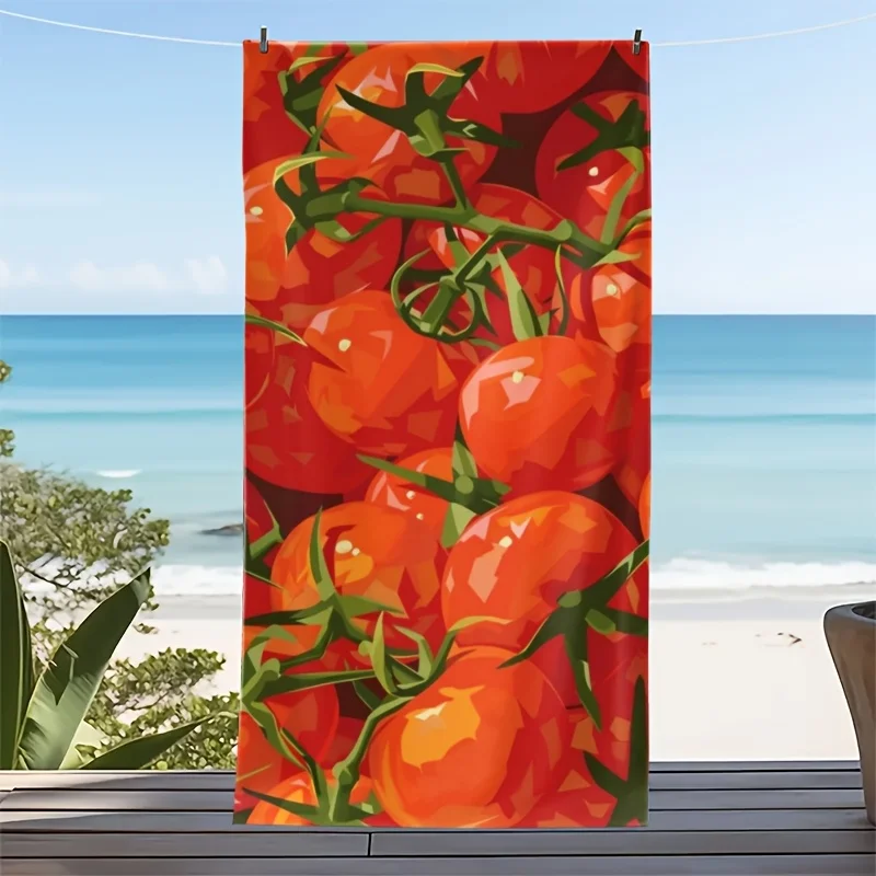 Tomato Print Beach Towel Red Fruit Vegetable Pattern Quick Dry Microfiber Large Bath Towel For Adults Summer Beach Picnic
Tomato Print Beach Towel Red Fruit Vegetable Pattern Quick Dry Microfiber Large Bath Towel For Adults Summer Beach Picnic