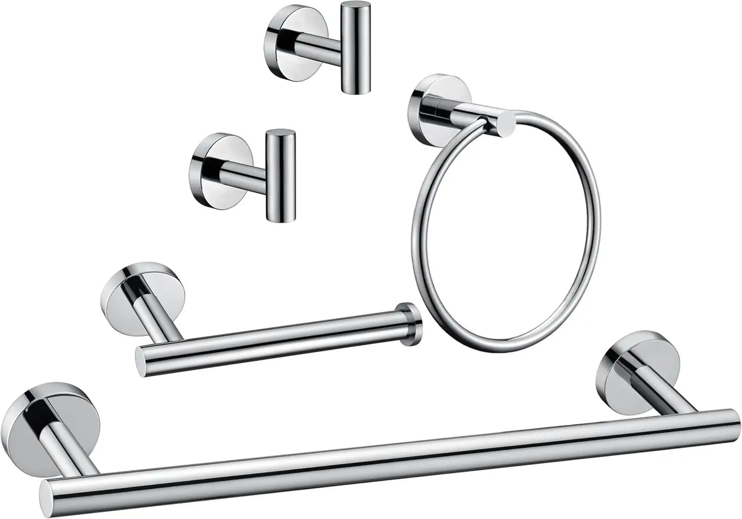 10pcs Polished Chrome Bathroom Hardware Set Towel Bar Ring Hooks SUS304 Stainless Steel Wall Mount
10pcs Polished Chrome Bathroom Hardware Set Towel Bar Ring Hooks SUS304 Stainless Steel Wall Mount