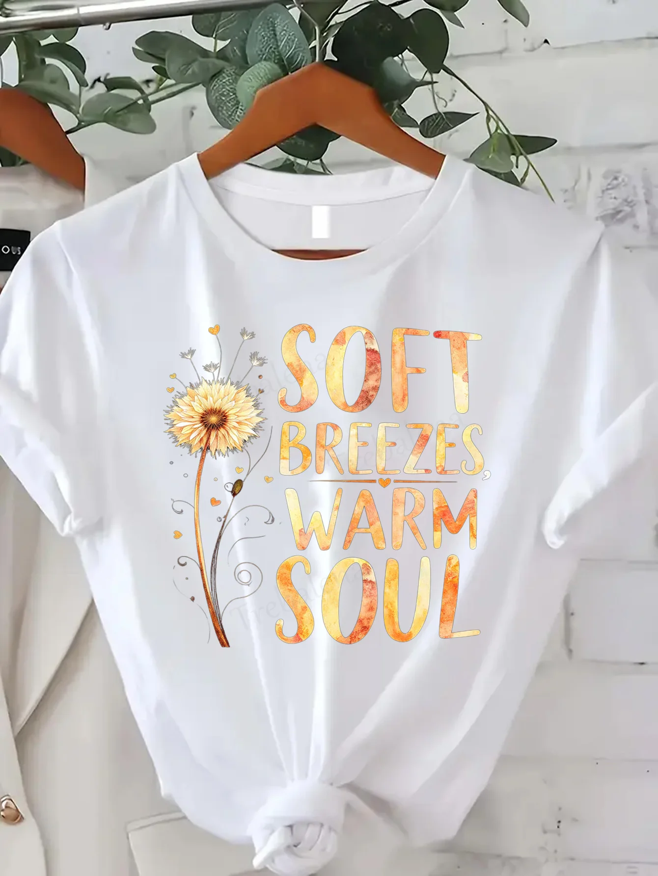 Удобная женская футболка с принтом Soft Breezes Футболка Warm Soul с цветочным принтом для женщин
Удобная женская футболка с принтом Soft Breezes Футболка Warm Soul с цветочным принтом для женщин