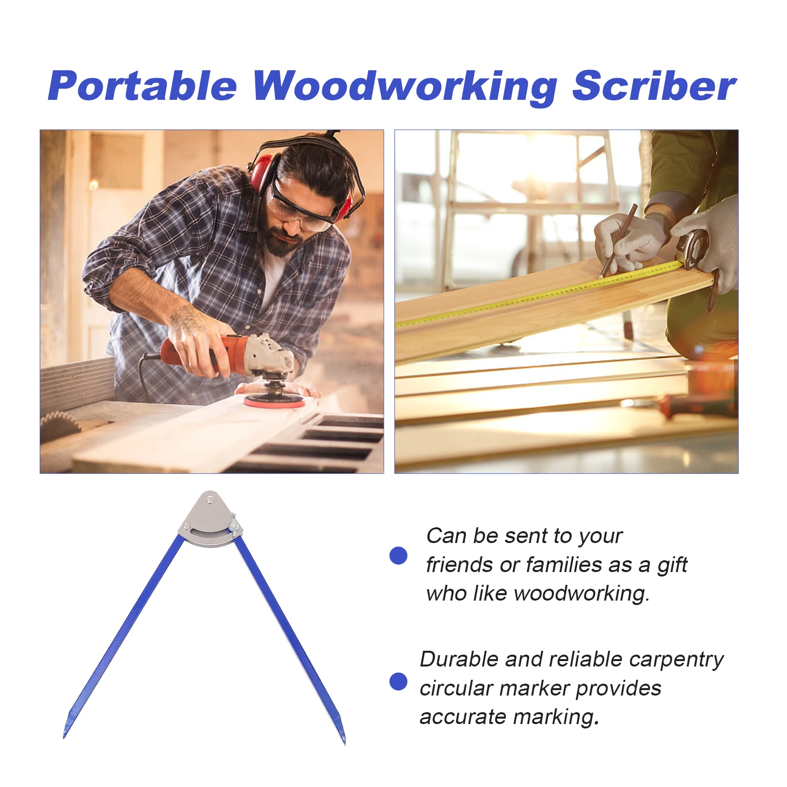 Woodworking Marking Gauge Alloy Forging 60 Degree Adjustable Portable Scriber Protractor Steel Circular Drawing Tool
Woodworking Marking Gauge Alloy Forging 60 Degree Adjustable Portable Scriber Protractor Steel Circular Drawing Tool