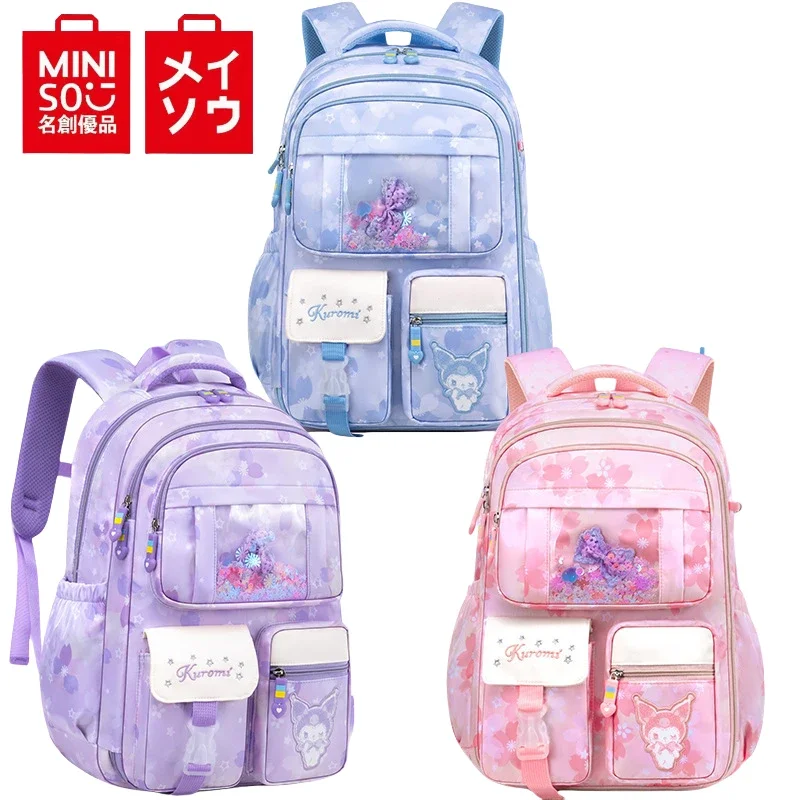 MINISO Sanrio Kuromi школьная сумка для девочек в стиле холодильника Детский рюкзак с боковым отверстием вместительная сумка для хранения канцелярских принадлежностей
MINISO Sanrio Kuromi школьная сумка для девочек в стиле холодильника Детский рюкзак с боковым отверстием вместительная сумка для хранения канцелярских принадлежностей