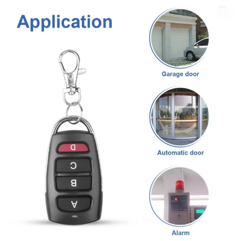 Wireless RF 315/433mhz Remote Control Copy Code Garage Door Gate Duplicator 315/433Mhz Key Remote Opener
Wireless RF 315/433mhz Remote Control Copy Code Garage Door Gate Duplicator 315/433Mhz Key Remote Opener