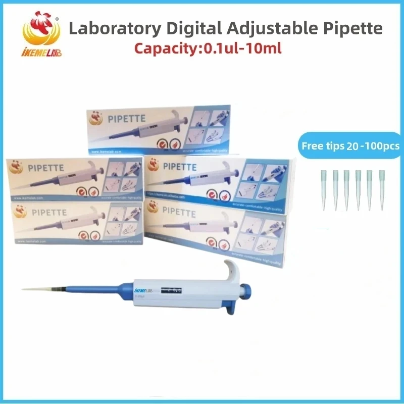 Официальный магазин WEIAI: Цифровая регулируемая одноканальная пипетка 100-1000 мкл для лабораторий, с наконечниками для пипеток
Официальный магазин WEIAI: Цифровая регулируемая одноканальная пипетка 100-1000 мкл для лабораторий, с наконечниками для пипеток