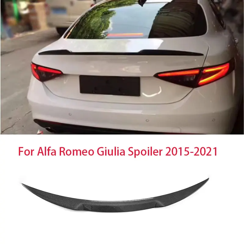 Real Carbon Fiber / FRP Car Rear Wing Trunk Lip Spoiler For For Alfa Romeo Giulia Spoiler Sedan 2015 - 2021
Real Carbon Fiber / FRP Car Rear Wing Trunk Lip Spoiler For For Alfa Romeo Giulia Spoiler Sedan 2015 - 2021