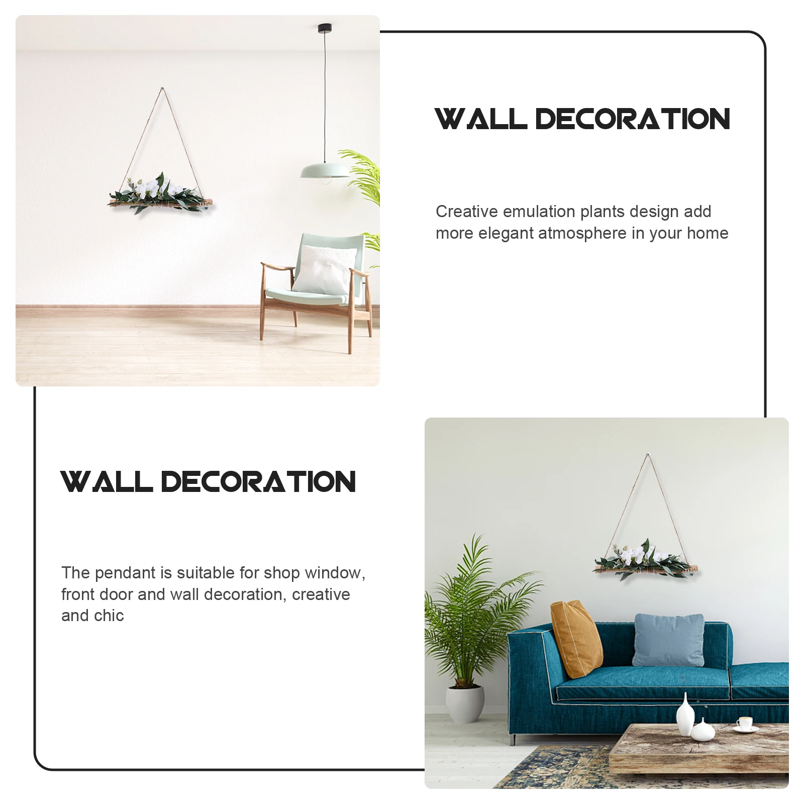 1pc Wooden Simulated Plant Hanging Decor Natural Green Plastic Pendant Home Wall Party Supplydecorative Wall Pendant
1pc Wooden Simulated Plant Hanging Decor Natural Green Plastic Pendant Home Wall Party Supplydecorative Wall Pendant