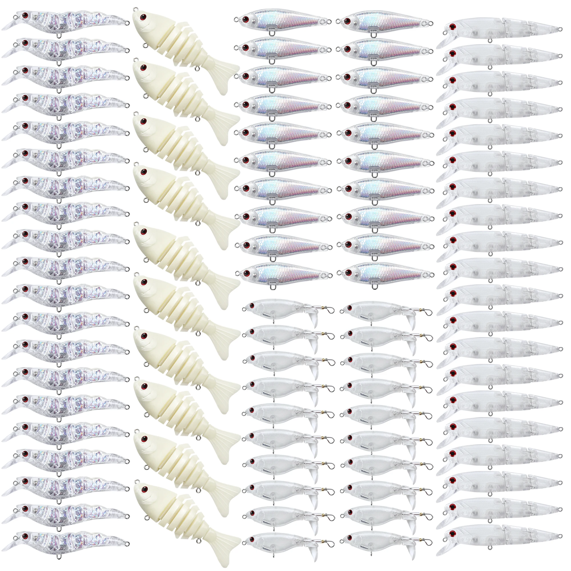 FREE FISHER Fishing Unpainted Lures,Wholesale 90pcs/Lot DIY Blank Baits,Minnows VIB Jerkbaits,Transparent Artificial Hard Baits
FREE FISHER Fishing Unpainted Lures,Wholesale 90pcs/Lot DIY Blank Baits,Minnows VIB Jerkbaits,Transparent Artificial Hard Baits