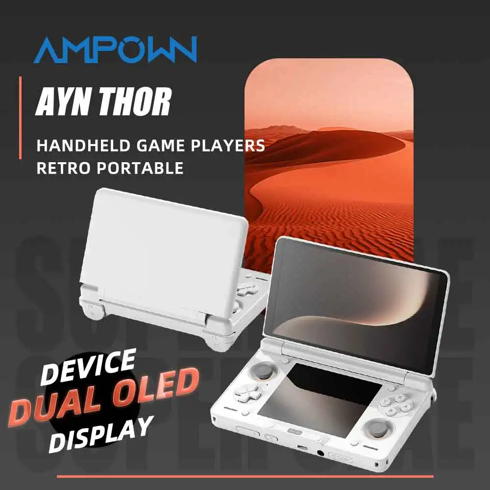 AYN Thor Android Handheld Dual Screen Clamshell 6''AMOLED Screen 1080p Gaming Entertainment Device Portable Gaming Fast Charging
AYN Thor Android Handheld Dual Screen Clamshell 6''AMOLED Screen 1080p Gaming Entertainment Device Portable Gaming Fast Charging