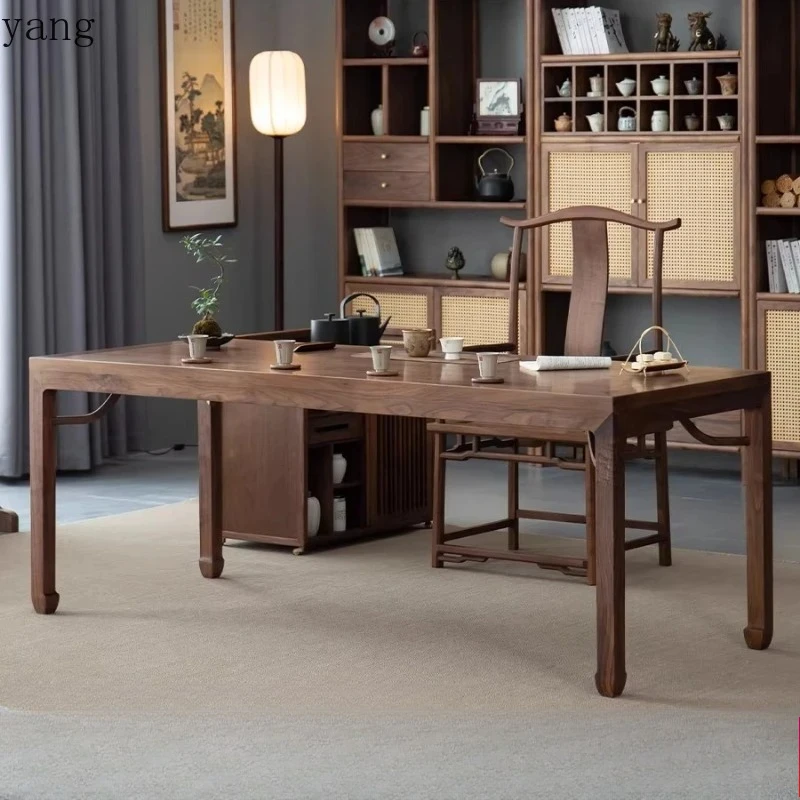 LH desk integrated dual-purpose household tea table all solid wood tea table and chair combination
LH desk integrated dual-purpose household tea table all solid wood tea table and chair combination