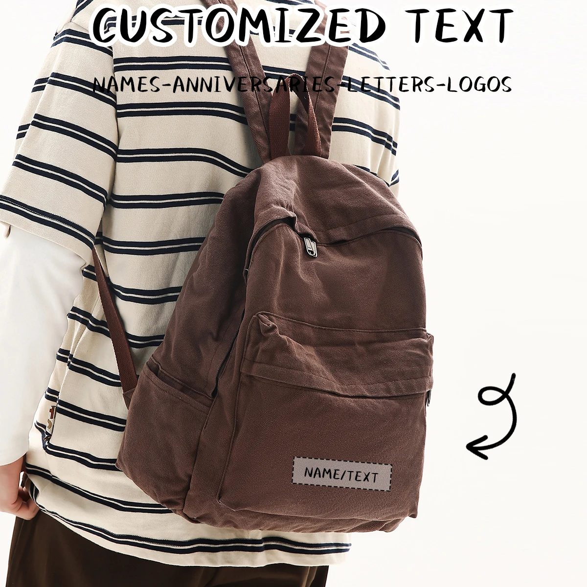 Custom Logo 2026 New Trendy Simple Lightweight Nylon Canvas Travel Backpack Casual Versatile Travel Outdoor Backpack Exclusive DIY
Custom Logo 2026 New Trendy Simple Lightweight Nylon Canvas Travel Backpack Casual Versatile Travel Outdoor Backpack Exclusive DIY