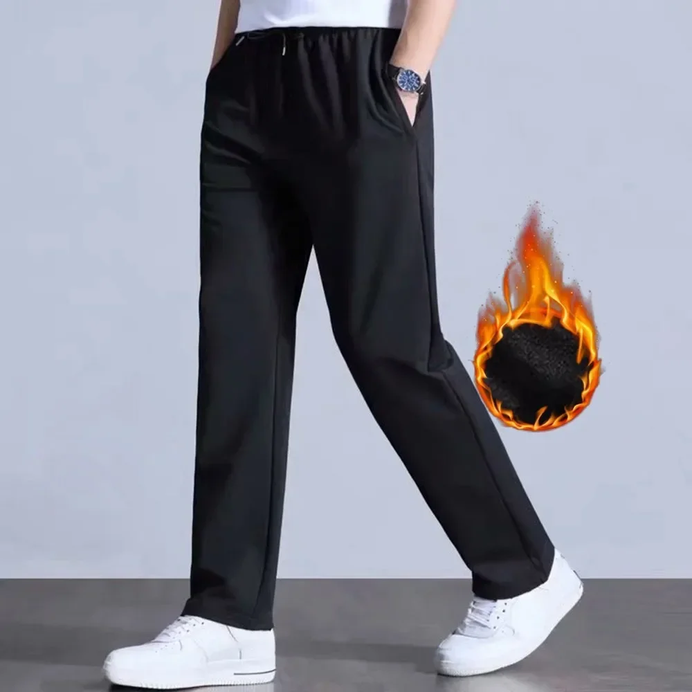 Men's Winter Warm Thermal Trousers, Casual Athletic Fleece Lined Thick Pants, Middle Waist, Slim Fit, Maximum Comfort
Men's Winter Warm Thermal Trousers, Casual Athletic Fleece Lined Thick Pants, Middle Waist, Slim Fit, Maximum Comfort