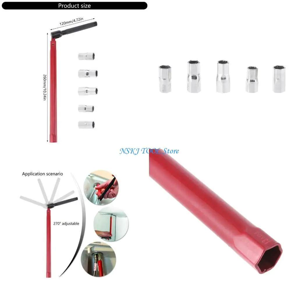 L8RC Wrench Socket Spanner Labor Saving Bathroom Shower Faucet Installation Hand Tool
L8RC Wrench Socket Spanner Labor Saving Bathroom Shower Faucet Installation Hand Tool