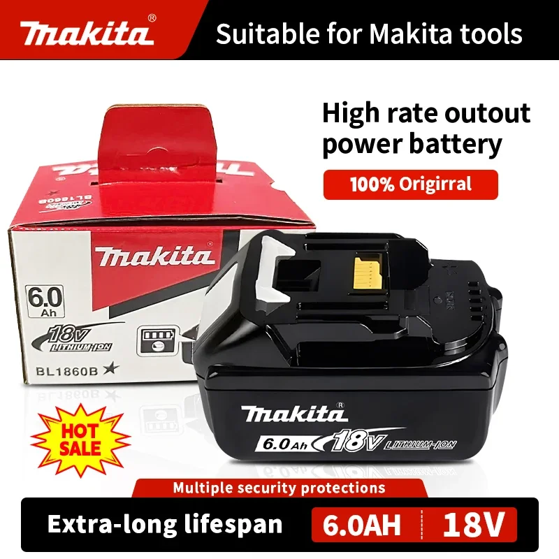 100% Original Makita Battery, 18v Tools Lithium Battery 6Ah/5Ah 9Ah for Makita DTW700 DDF487 DTD173 DGA404 HR140D DJV182
100% Original Makita Battery, 18v Tools Lithium Battery 6Ah/5Ah 9Ah for Makita DTW700 DDF487 DTD173 DGA404 HR140D DJV182