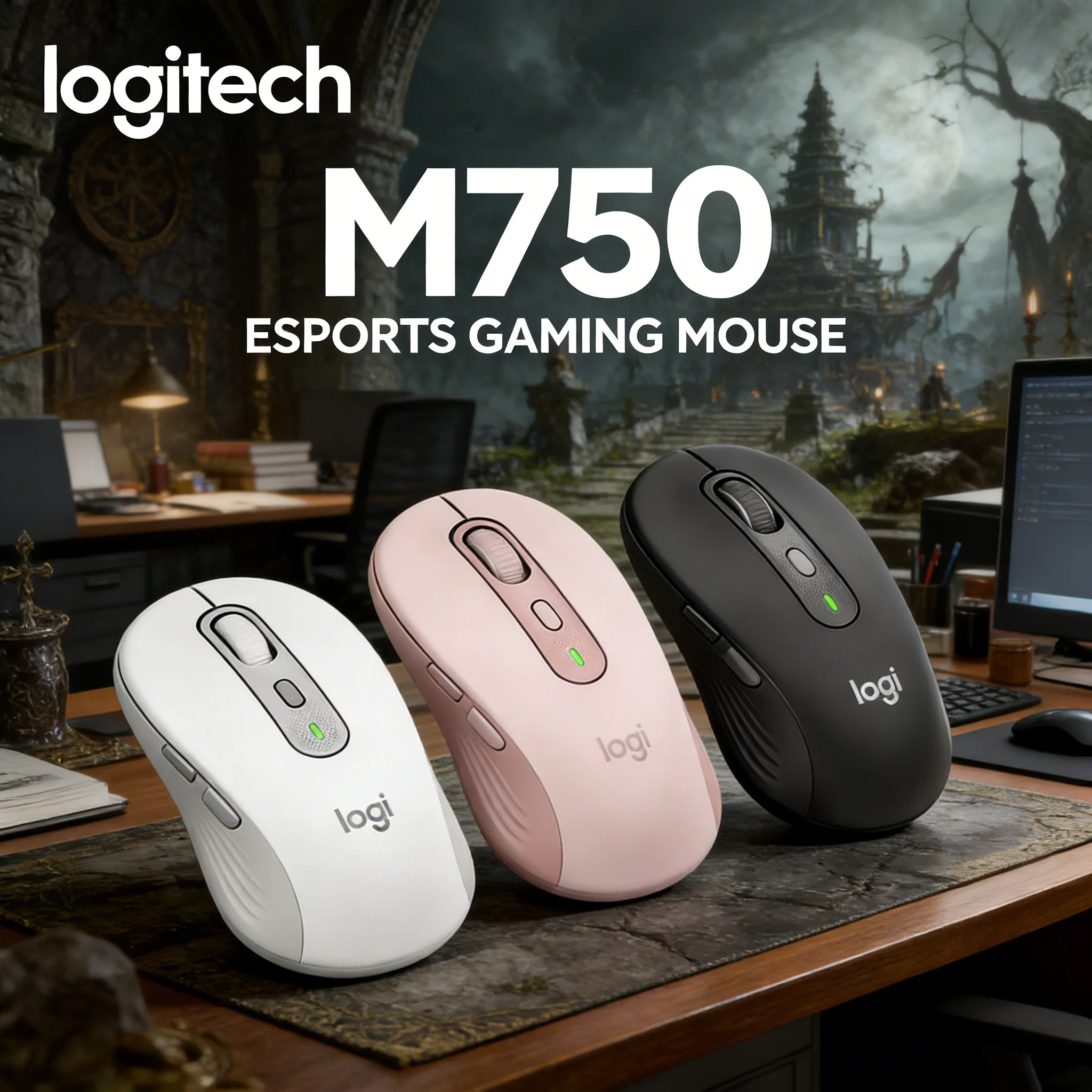 M750 Signature plus Wireless Bluetooth Mouse - SmartWheel Silent Clicks 24-Month Battery Life
M750 Signature plus Wireless Bluetooth Mouse - SmartWheel Silent Clicks 24-Month Battery Life