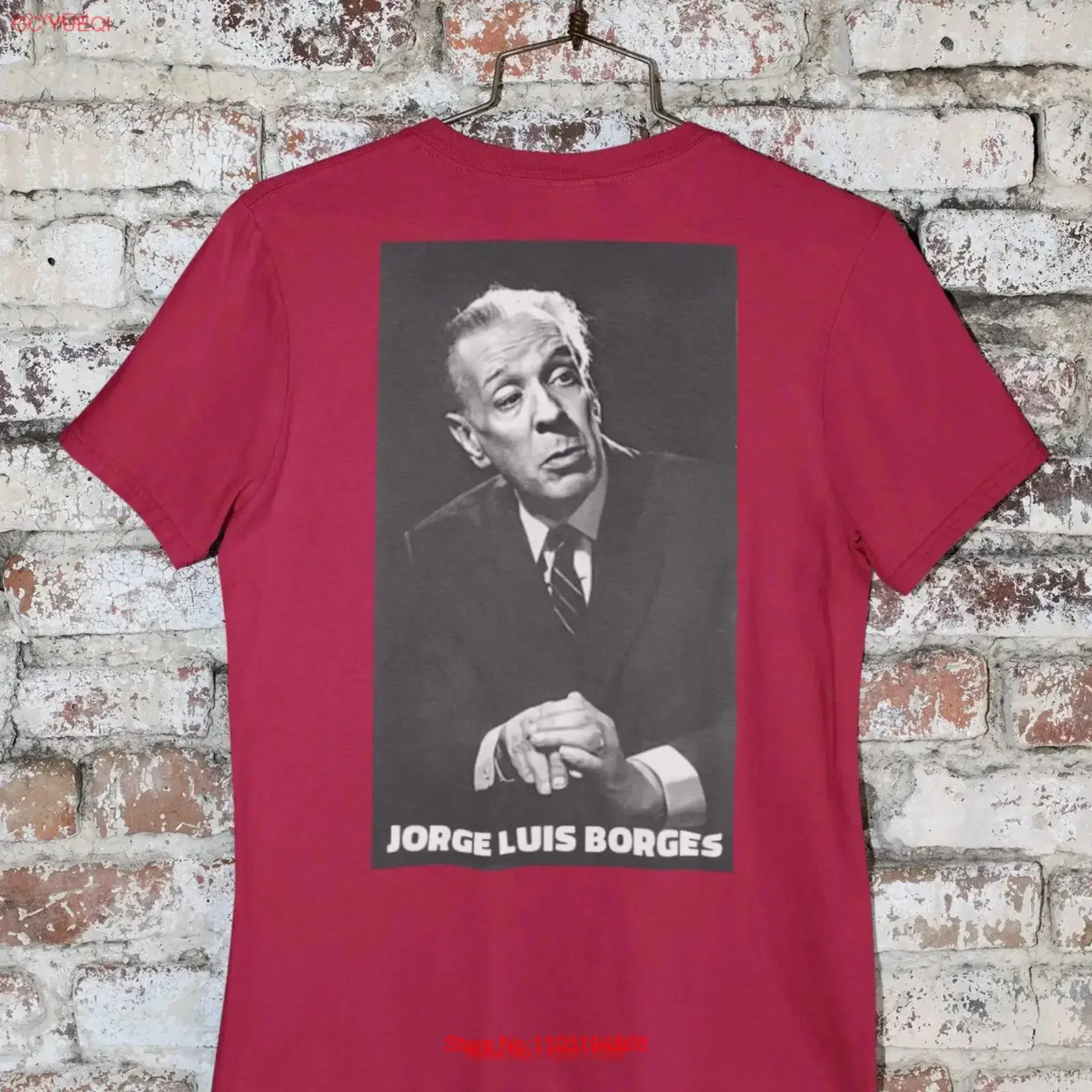 Jorge Luis Borges Argentinian Writer World Literature G500 5 3 oz T Shirt vintage Washed designer clothes Casual streetwear
Jorge Luis Borges Argentinian Writer World Literature G500 5 3 oz T Shirt vintage Washed designer clothes Casual streetwear