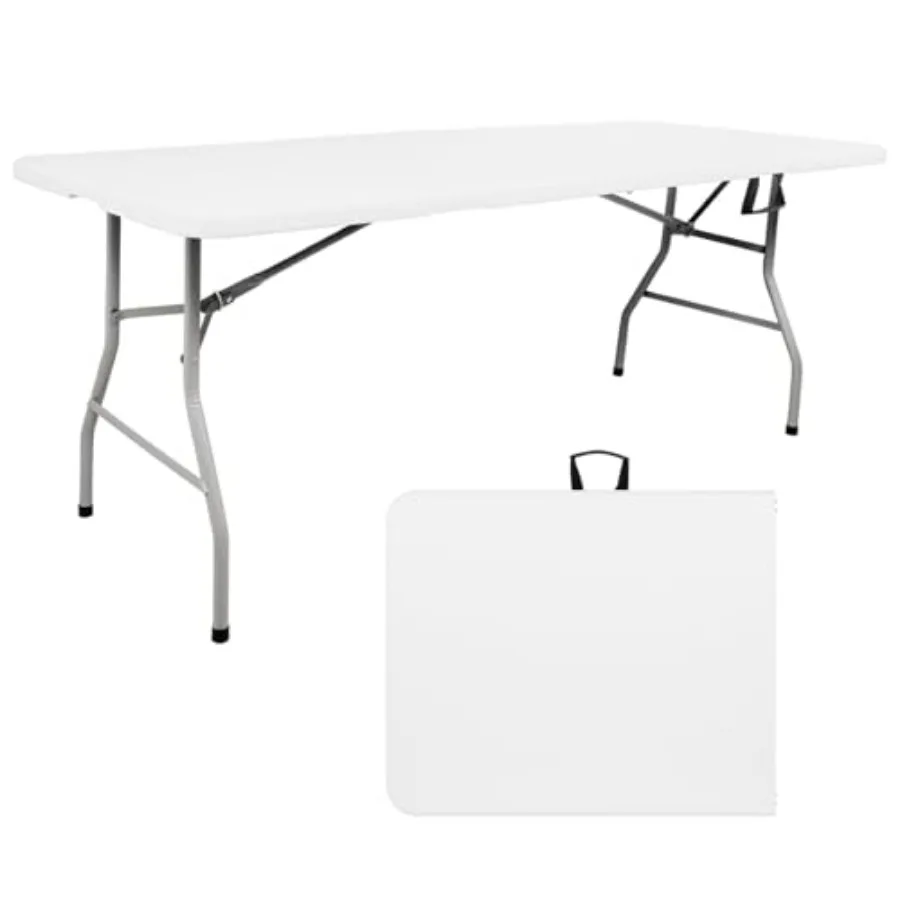 Portable 6FT Foldable Table with Carry Handle Lightweight Plastic Folding Table for Outdoor Camping Picnic Dining Party and Eve
Portable 6FT Foldable Table with Carry Handle Lightweight Plastic Folding Table for Outdoor Camping Picnic Dining Party and Eve