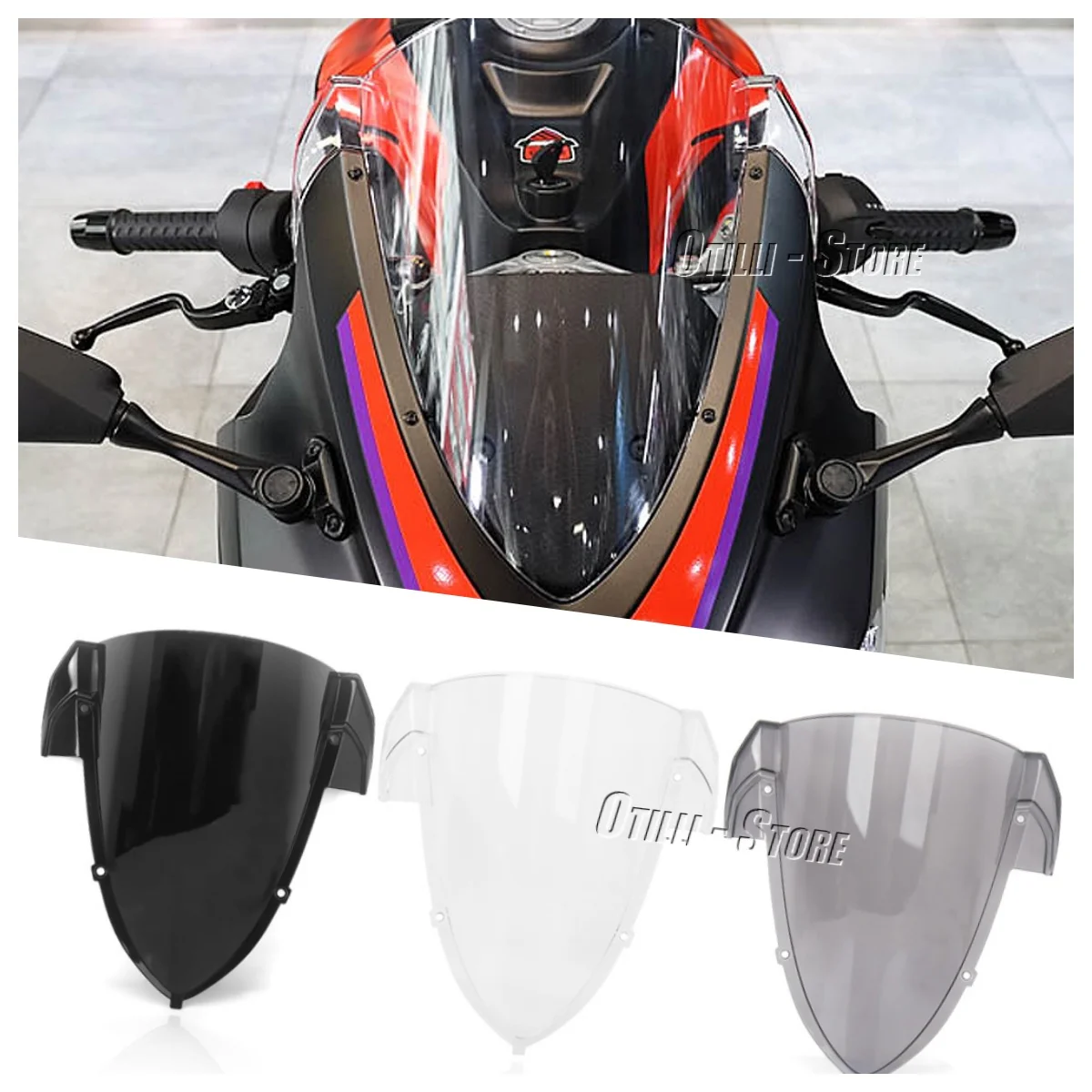 Motorcycle Acrylic Windshield Windscreen 3 Color Wind Deflecters Visor For Aprilia RS457 RS 457 rs457 2024 2025 Moto Accessories
Motorcycle Acrylic Windshield Windscreen 3 Color Wind Deflecters Visor For Aprilia RS457 RS 457 rs457 2024 2025 Moto Accessories